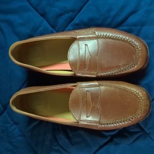 COLE HAAN Pinch Grand+ OS Brown Leather Penny Loafers Size 10 1/2 M